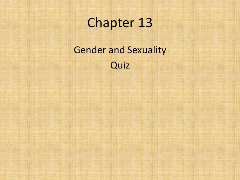 Quiz For Sexuality