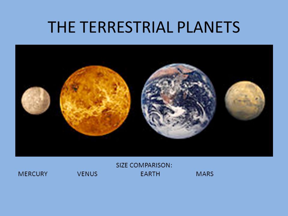 THE TERRESTRIAL PLANETS - ppt download