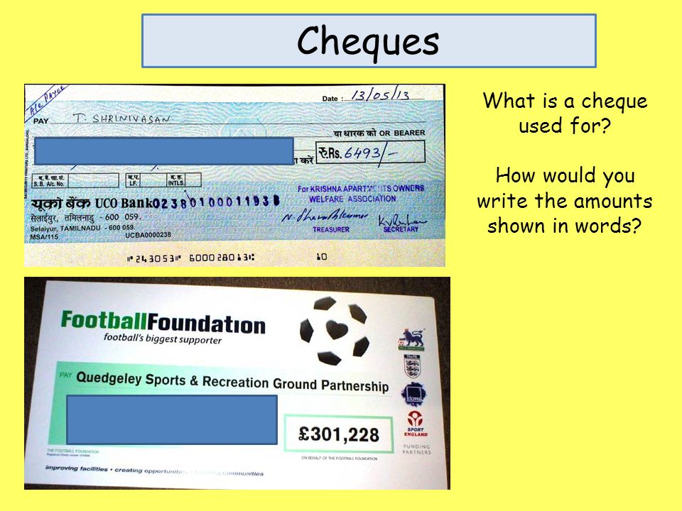 What is a cheque