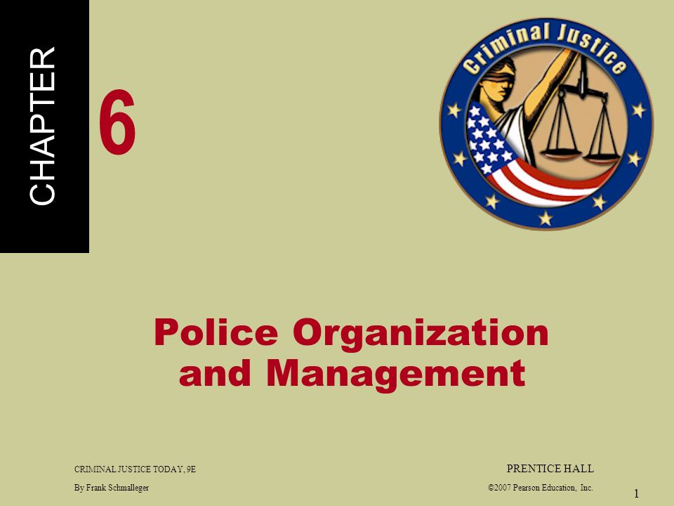 CHAPTER 6 Police Organization and Management. - ppt download