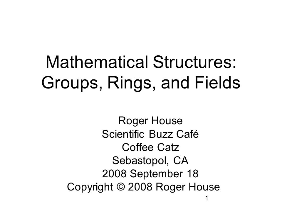 Lecture 18 Groups, Rings, Fields and Ideals
