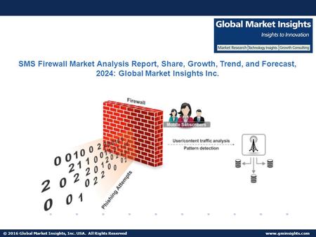© 2016 Global Market Insights, Inc. USA. All Rights Reserved  SMS Firewall Market Analysis Report, Share, Growth, Trend, and Forecast,