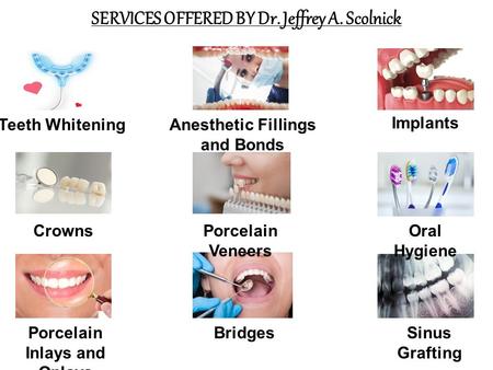 Sercives Offered by Dr. Jeffrey A. Scolnick