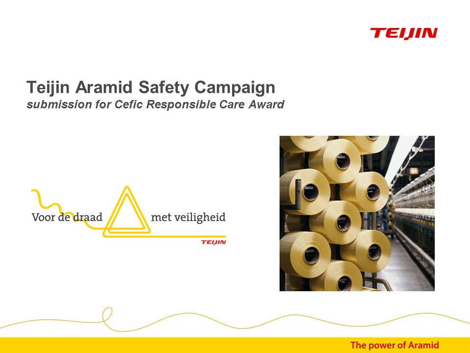 Teijin Aramid Safety Campaign submission for Cefic Responsible