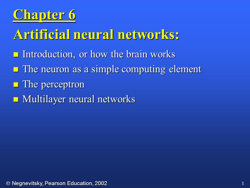 PPT - Machine Learning Chapter 4. Artificial Neural Networks