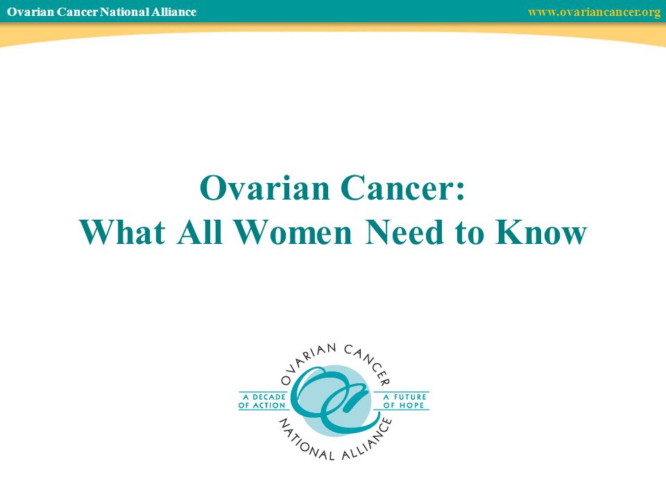 Ovarian Cancer National Alliance - Washington,DC