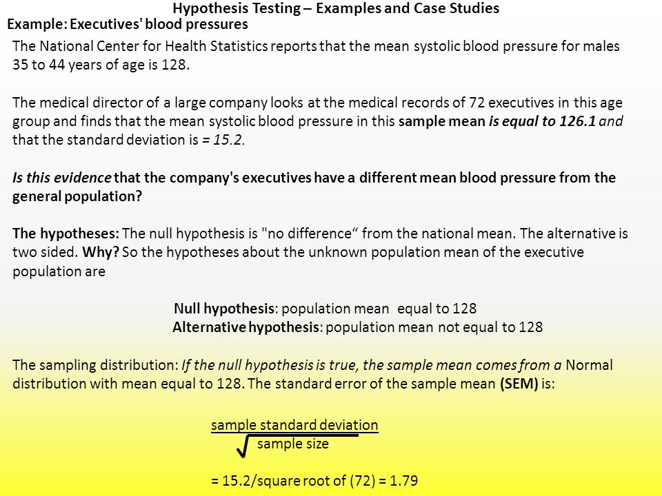 Hypothesis Testing – Examples and Case Studies - ppt video 