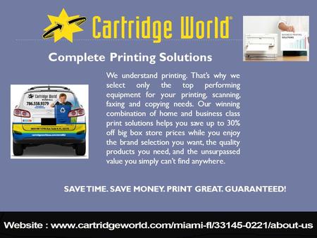 We understand printing. That’s why we select only the top performing equipment for your printing, scanning, faxing and copying needs. Our winning combination.