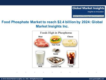 © 2016 Global Market Insights, Inc. USA. All Rights Reserved  Fuel Cell Market size worth $25.5bn by 2024 Food Phosphate Market to reach.