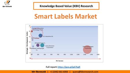 Kbv Research | +1 (646) | Smart Labels Market Knowledge Based Value (KBV) Research Full report: https://goo.gl/gA7kgRhttps://goo.gl/gA7kgR.