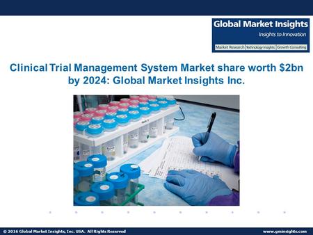 Clinical Trial Management System Market forecast to reach $2.4bn by 2024