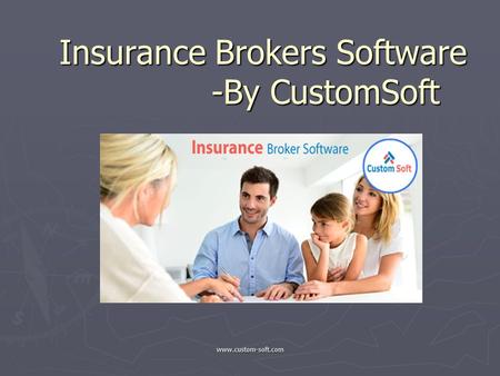 Insurance Brokers Software -By CustomSoft.