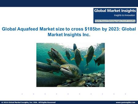 © 2016 Global Market Insights, Inc. USA. All Rights Reserved  Fuel Cell Market size worth $25.5bn by 2024 Global Aquafeed Market size.