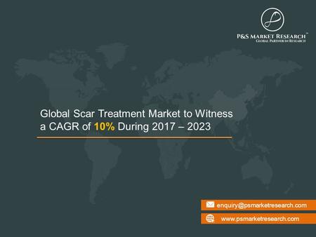 Scar Treatment Market Analysis, Forecast to 2023