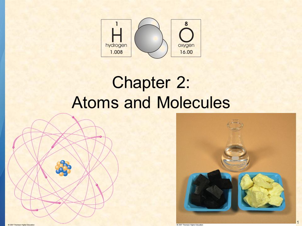 Chapter 2: Atoms and Molecules - ppt download