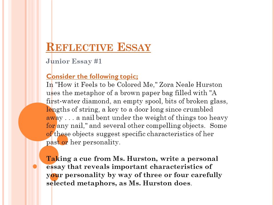 Reflective Essay Examples