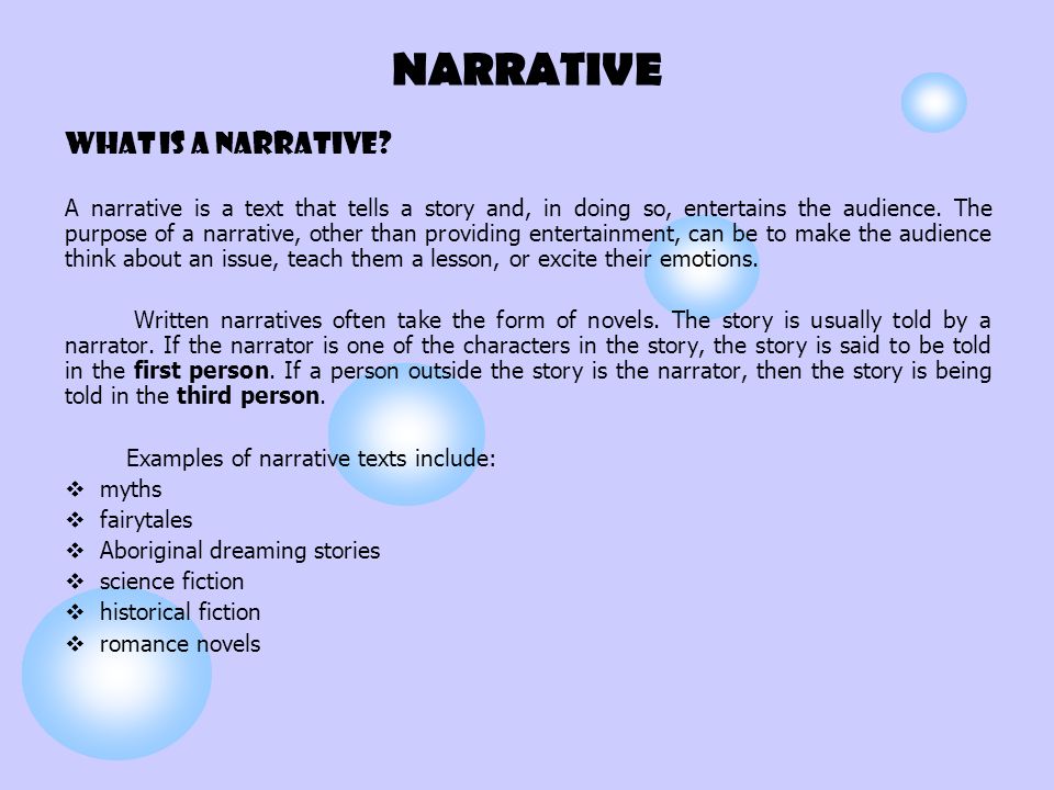 What Is Narrative Text