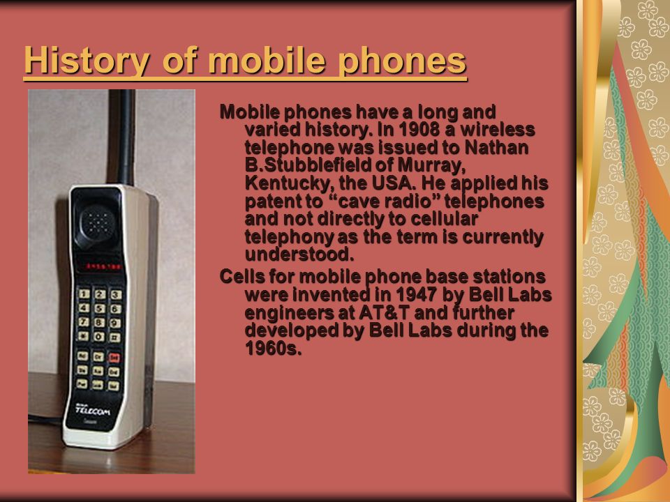 History of mobile phones  What was the first mobile phone?