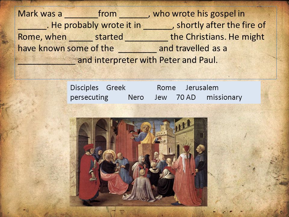 what is the central theme of the gospel of mark