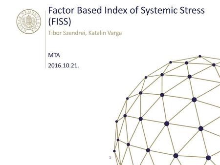 Factor Based Index of Systemic Stress (FISS)