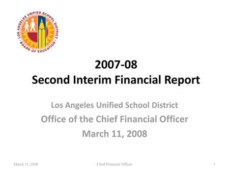 Second Interim Financial Report