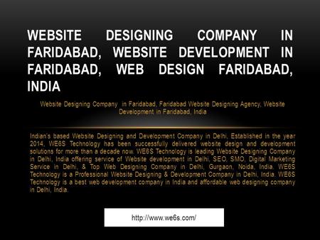 Website Designing Company in Faridabad, Faridabad Website Designing Agency, Website Development in Faridabad, India Indian’s based Website Designing and.