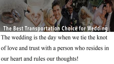 The Best Transportation Choice for Wedding Atlanta