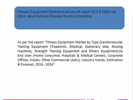 Fitness Equipment Market Revenue Forecast