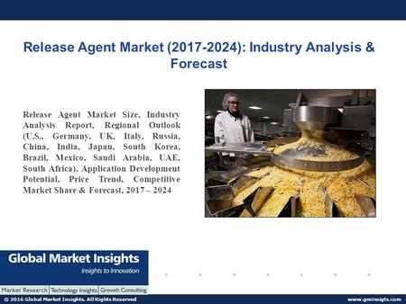 © 2016 Global Market Insights. All Rights Reserved  Release Agent Market ( ): Industry Analysis & Forecast Release Agent Market.