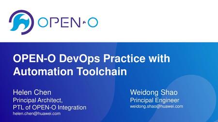 OPEN-O DevOps Practice with Automation Toolchain