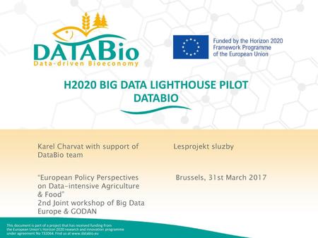 H2020 Big Data Lighthouse Pilot DataBio