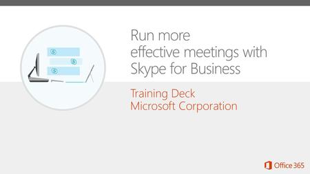 effective meetings with Skype for Business