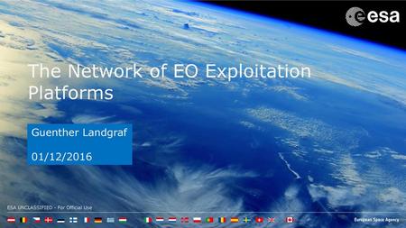 The Network of EO Exploitation Platforms