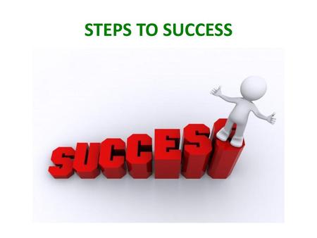 STEPS TO SUCCESS.