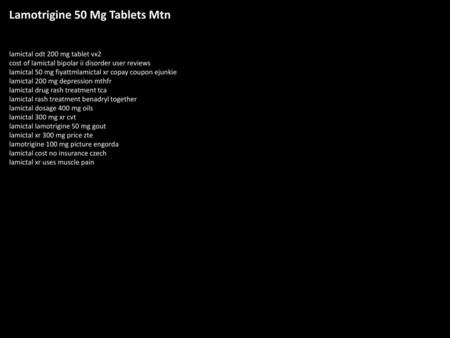Lamotrigine 50 Mg Tablets Mtn
