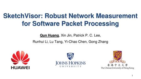 SketchVisor: Robust Network Measurement for Software Packet Processing
