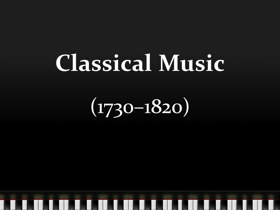 1750 to 1820 classical music