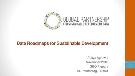 Data Roadmaps for Sustainable Development