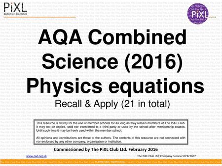 AQA Combined Science (2016)