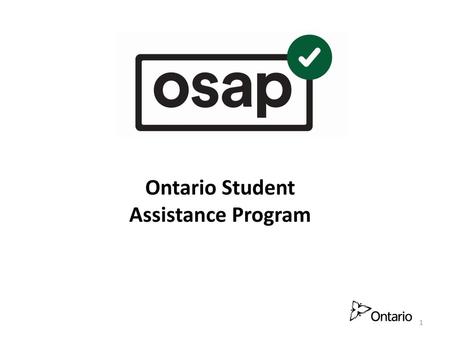 Ontario Student Assistance Program