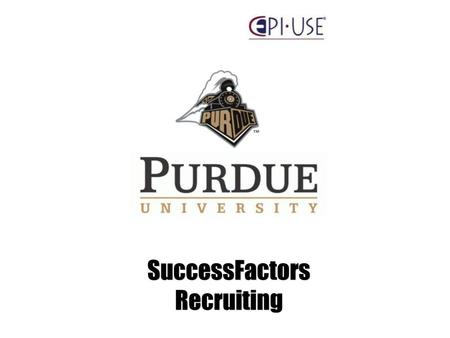 SuccessFactors Recruiting.