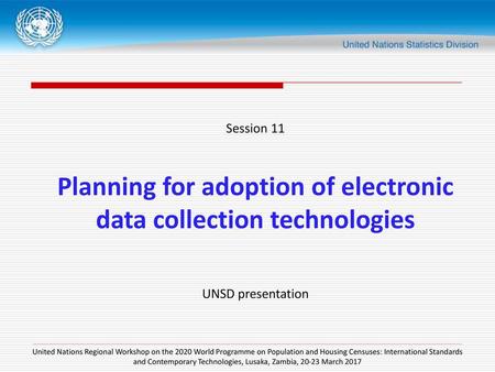 Planning for adoption of electronic data collection technologies