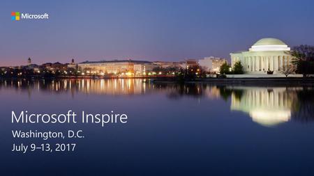 Microsoft Inspire 9/29/ :58 AM