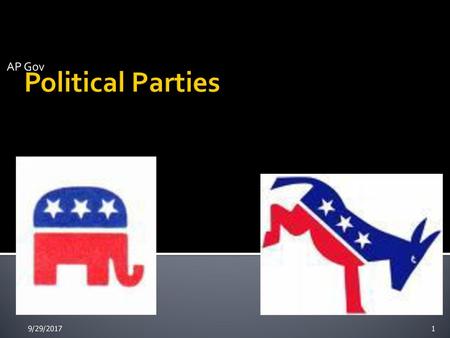 AP Gov Political Parties 9/29/2017.