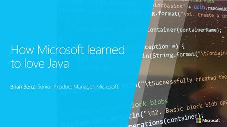 How Microsoft learned to love Java