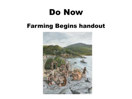 Farming Begins handout