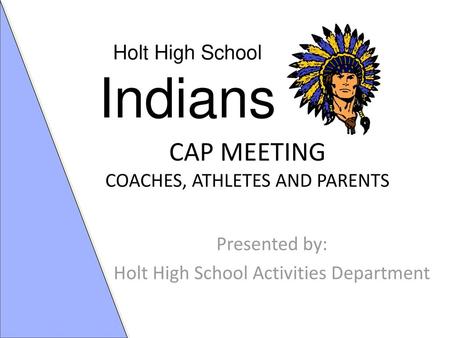 CAP MEETING COACHES, ATHLETES AND PARENTS