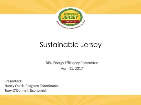 BPU Energy Efficiency Committee April 11, 2017