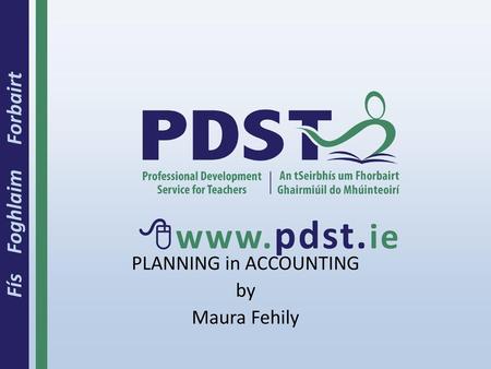 PLANNING in ACCOUNTING by Maura Fehily