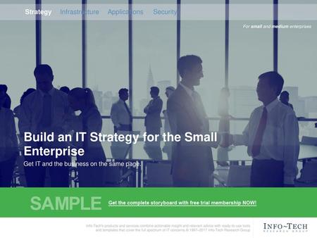 Build an IT Strategy for the Small Enterprise